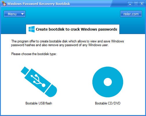 Windows password recovery bootdisk
