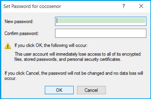 set password in computer management for windows 8