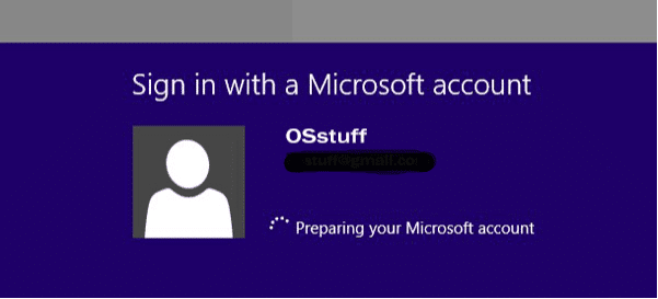sign in windows 8 with microsoft account