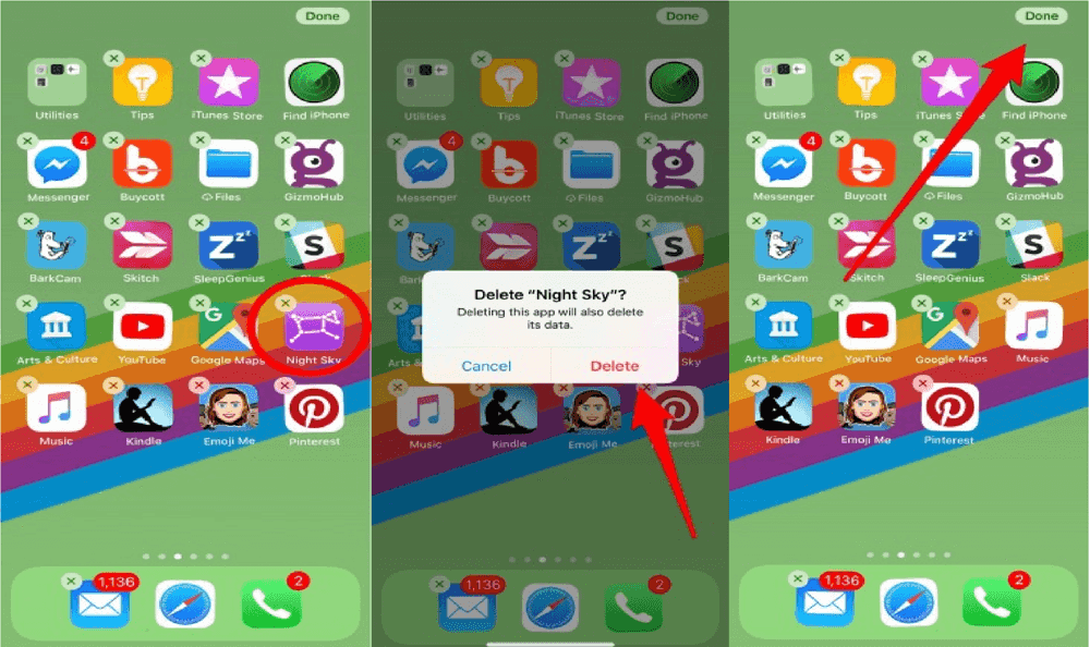 remove iphone apps from home screen