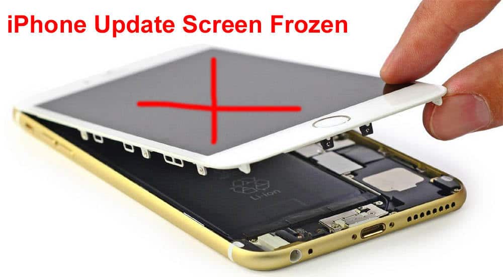 iphone screen frozen after update