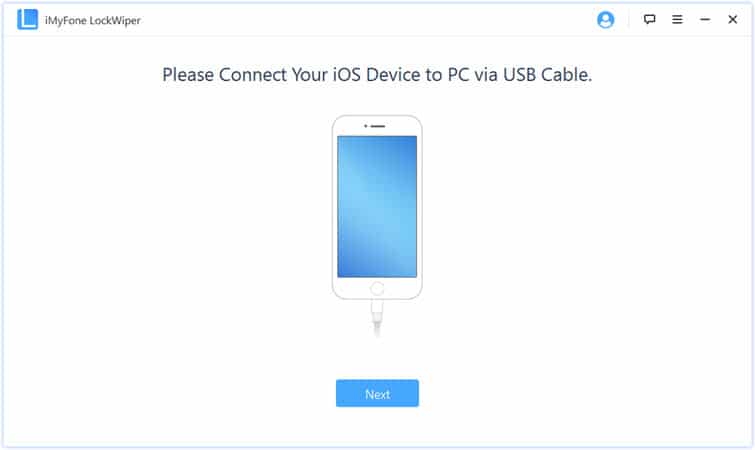 imyfone connect the locked iphone to the computer