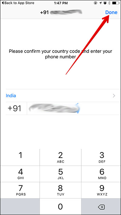 verify your phone number for whatsapp account
