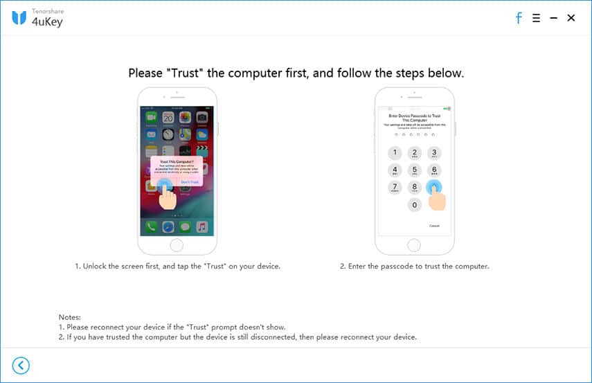 trust the computer on your iphone