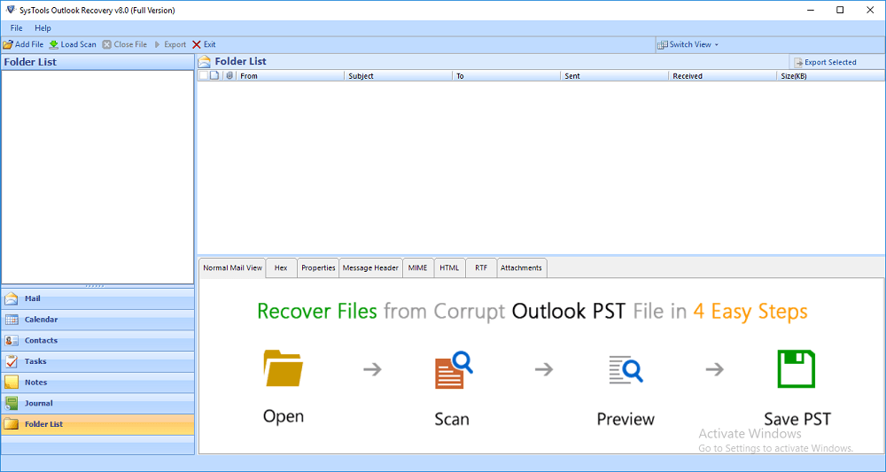 SysTools Outlook Recovery Tool