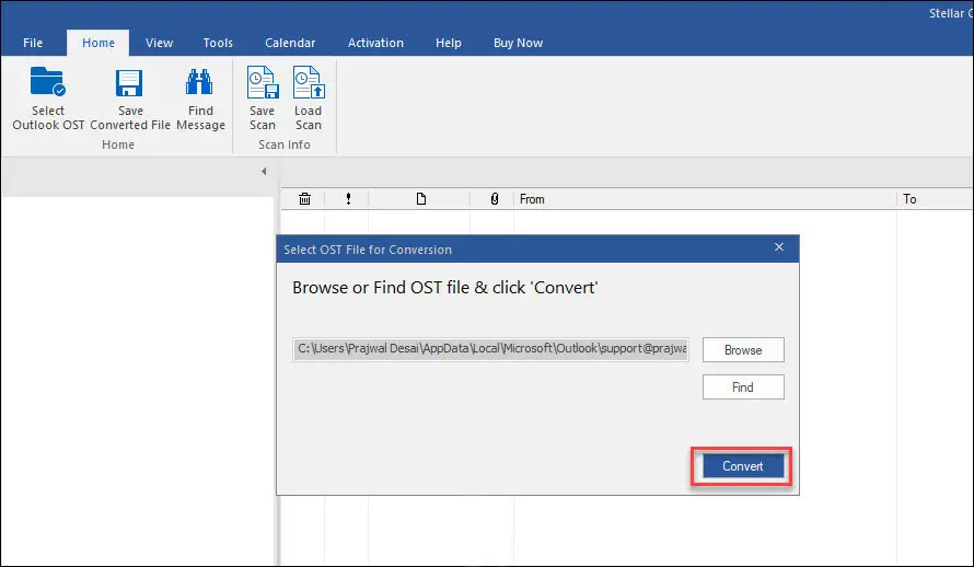 Convert OST to PST with Stellar’s OST converter