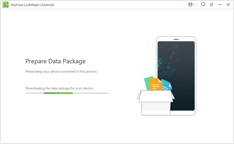 Android data package being prepared for download