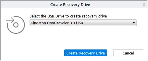 Stellar Professional Data Recovery – Creating a Recovery Drive