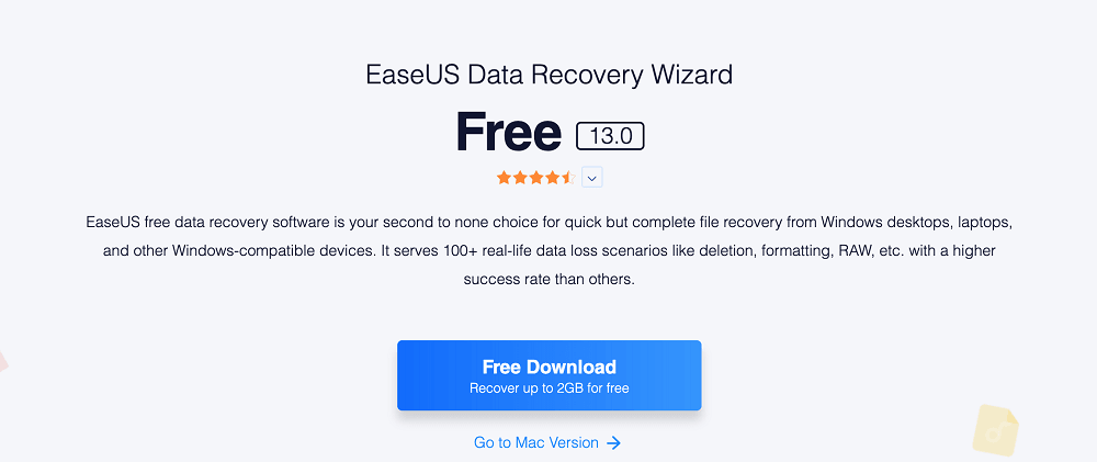 easeus data recovery for pc or mac