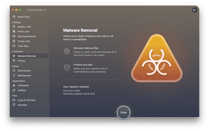 CleanMyMac Malware Removal Process