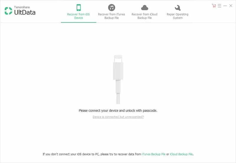 iMobie PhoneRescue alternative - Tenorshare Ultdata