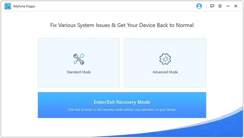 iMyFone Fixppo - Enter or Exit Recovery Mode