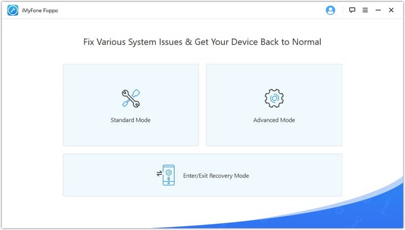 iMyFone Fixppo iOS system recovery tool