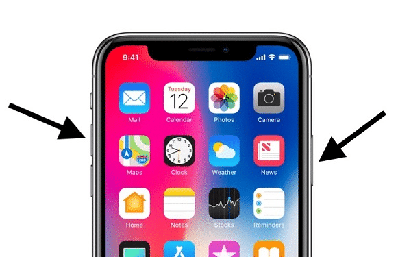 Follow instructions for iPhone 8 and iPhone X models for force restart