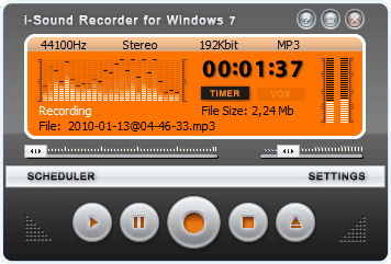 i-Sound Recorder for Windows 7