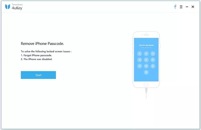 Tenorshare 4uKey – remove iPad Mini passcode