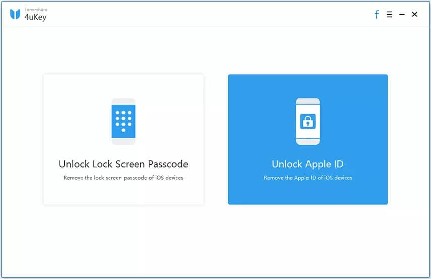 Click To Choose Unlock Apple ID Option