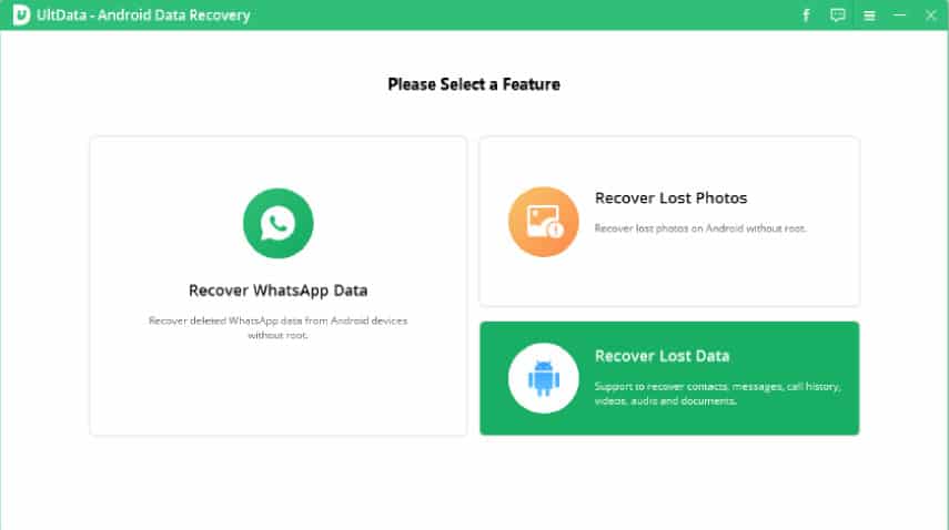 Tenorshare UltData for Android – recover lost data