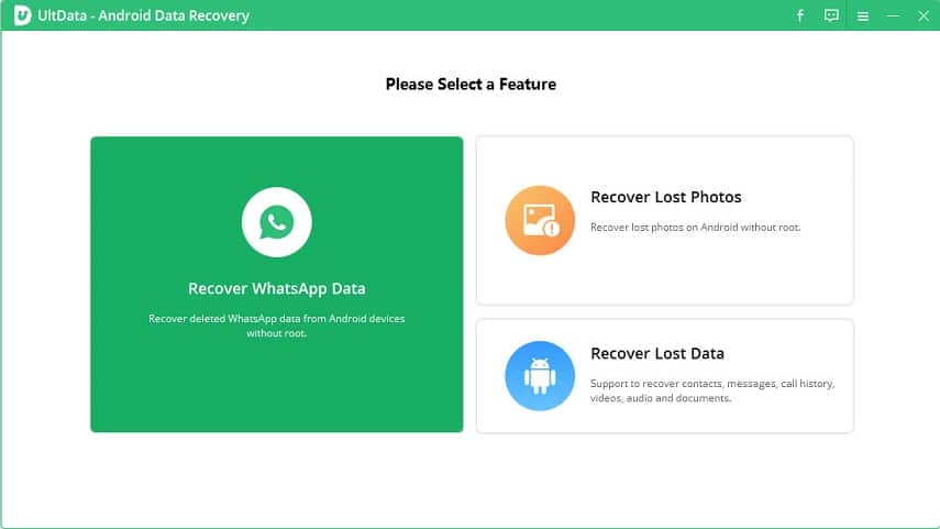 Tenorshare UltData for Android – recover WhatsApp data