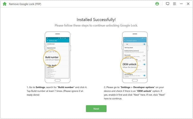 iMyFone LockWiper Android – Instructions de déverrouillage OEM
