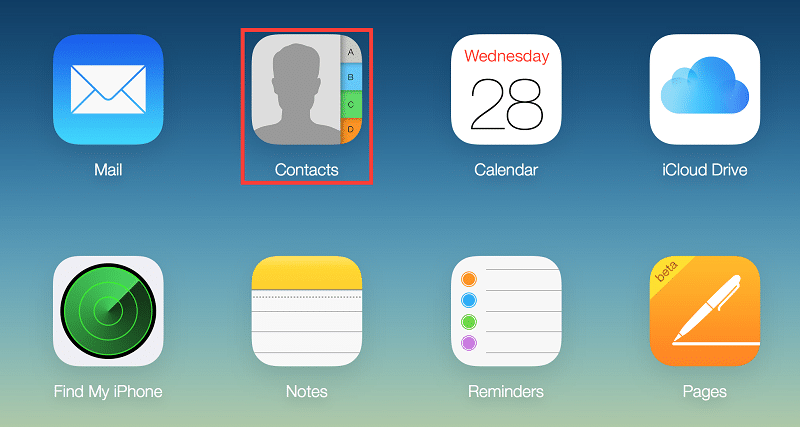 get contacts from icloud to iphone
