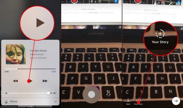 Record Spotify Music With Instagram