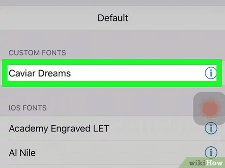 search and download fonts into your iphone