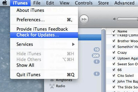 update your itunes installation on mac to fix iphone not syncing with itunes