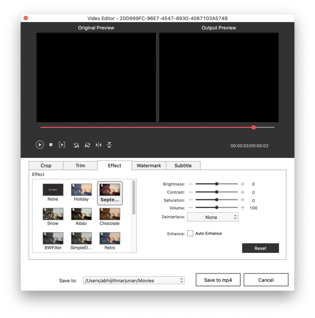 Wondershare DVD Creator Editing Options