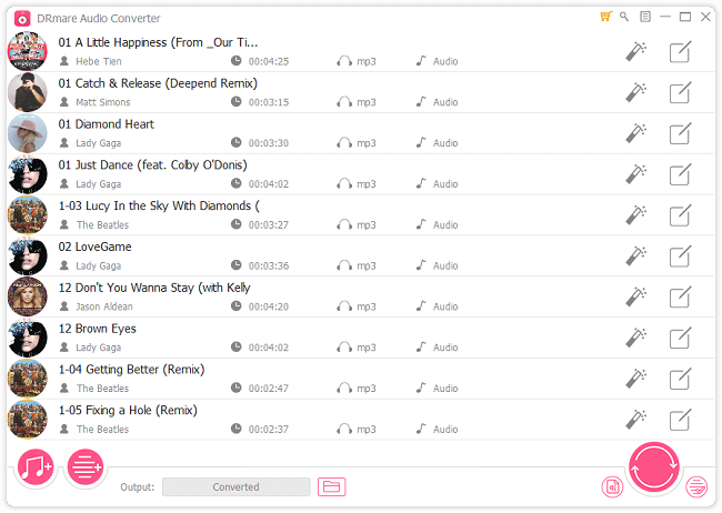 Add the Apple Music files on the program directly from the Apple librerary