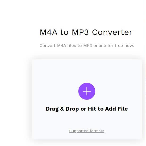 convert m4a to mp3 with online free converter