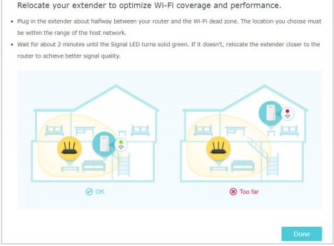 TP-Link AC750 WiFi Extender – positioning the device