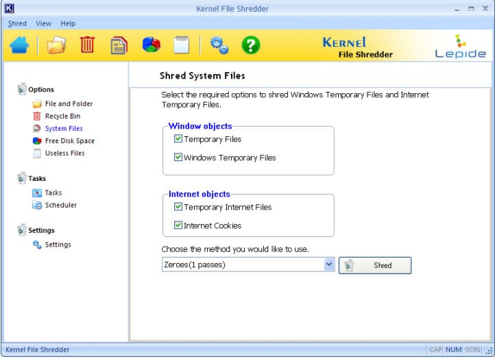 Kernel File Shredder – shred system files