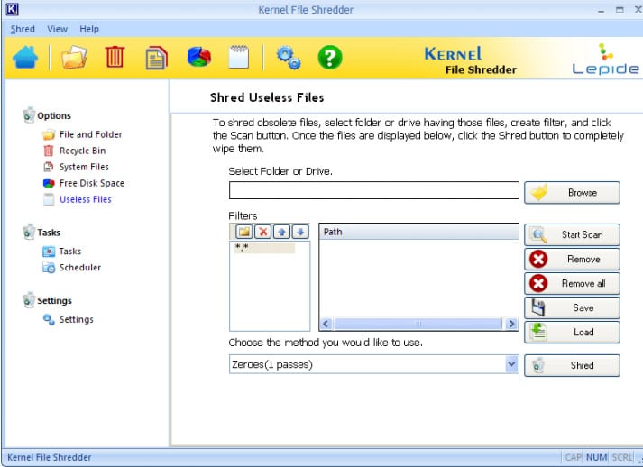 Kernel File Shredder – shred useless files