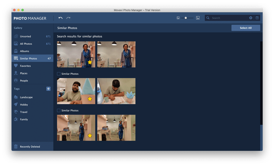 Movavi Photo Manager Similar Photos