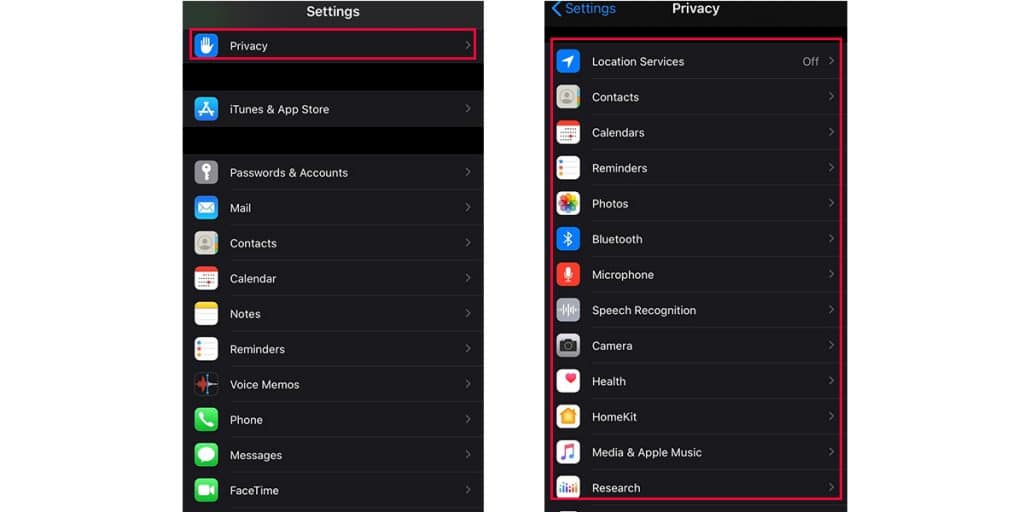 Monitor your Privacy Settings to protect your iPhone data