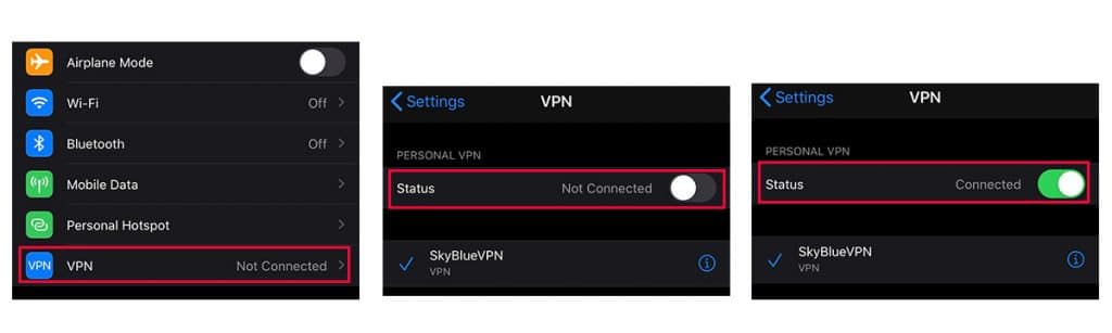 use VPN on public Wi-Fi for iPhone security