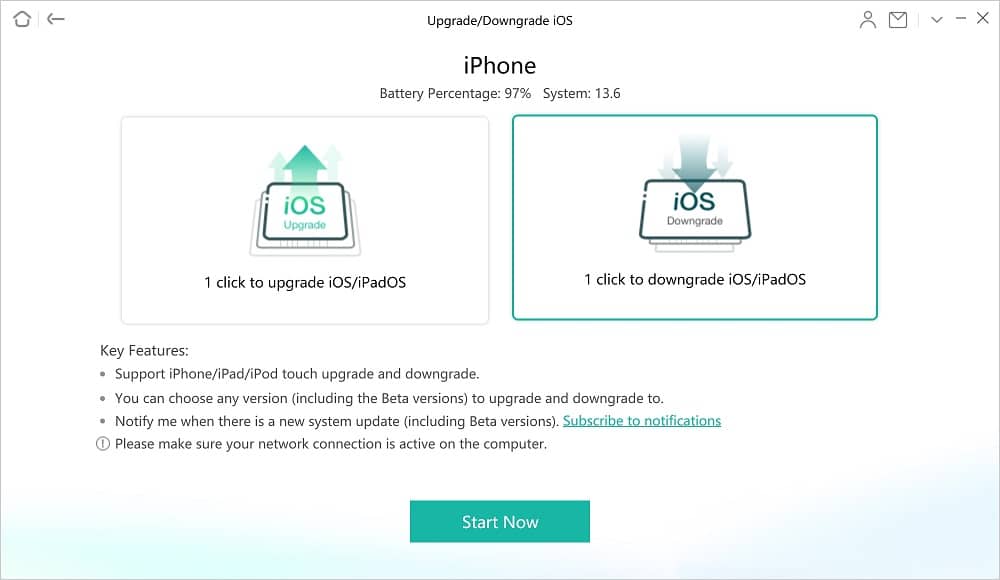 iMobie AnyFix – 1 click to upgrade/downgrade iOS