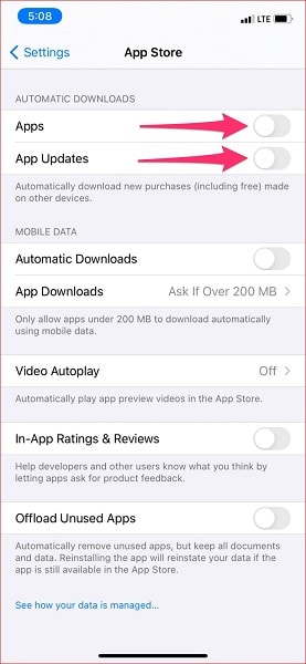 Automatic download apps on iPhone