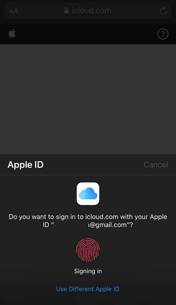 Log in your Apple ID in Help a friend