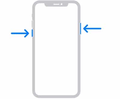 Restart iPhone X/11/12 to fix ‘can’t delete Apps on iPhone’ error