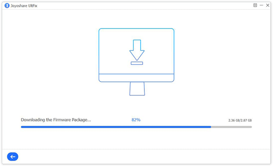 Joyoshare UltFix – downloading the firmware package