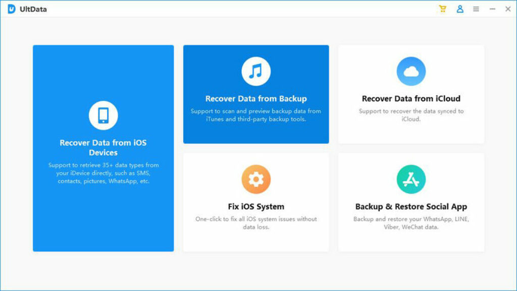 Recover files from backup using UltData