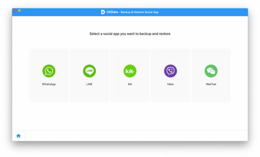 Backup and Restore Social App on UltData
