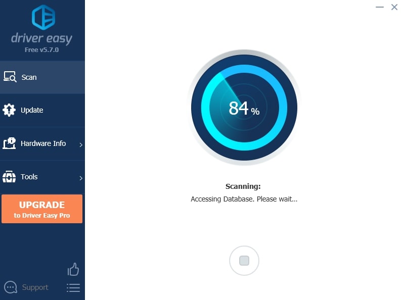 Driver Easy scanning progress