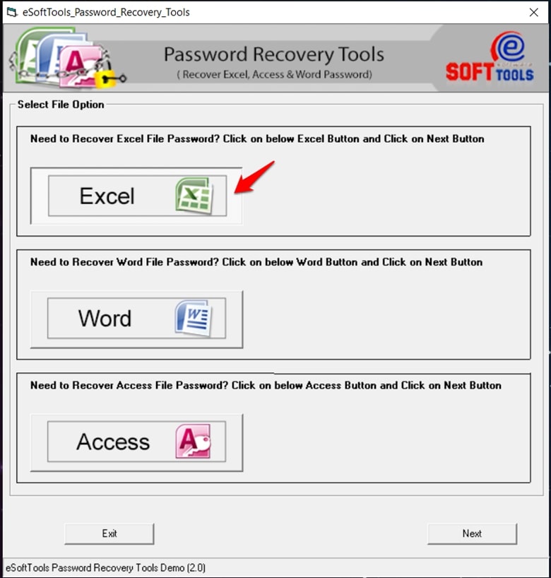 eSoftTools Excel Password Recovery Tool