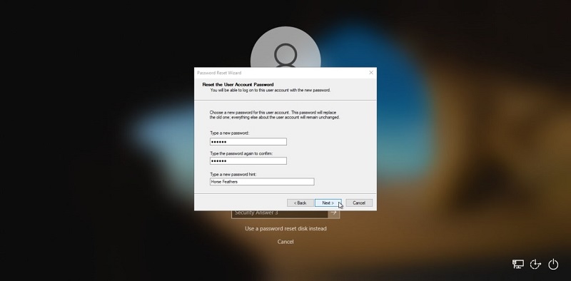 Unlock ASUS laptop with password reset disk