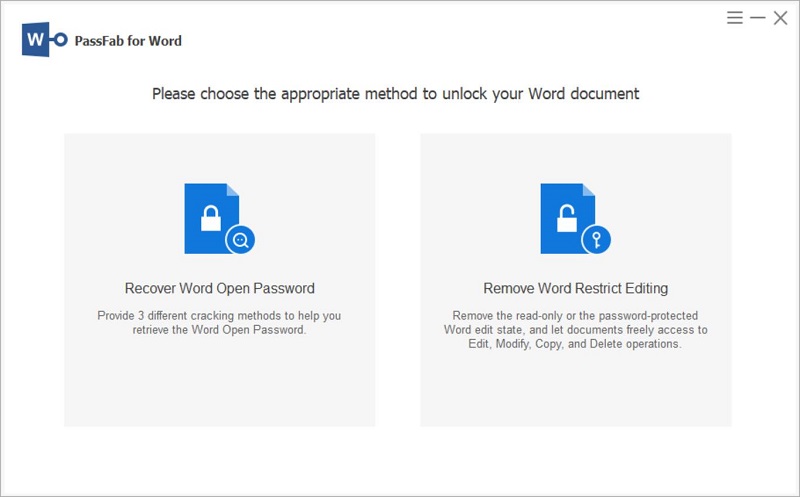 Use Word Password Recovery to unprotect a word document