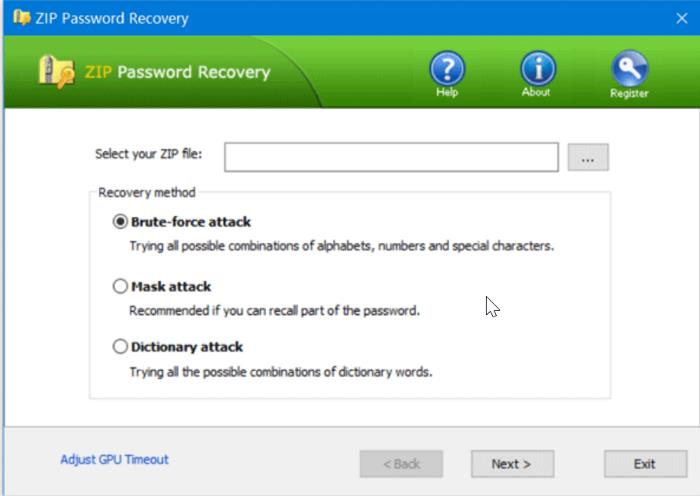 Top Password - ZIP Password Recovery