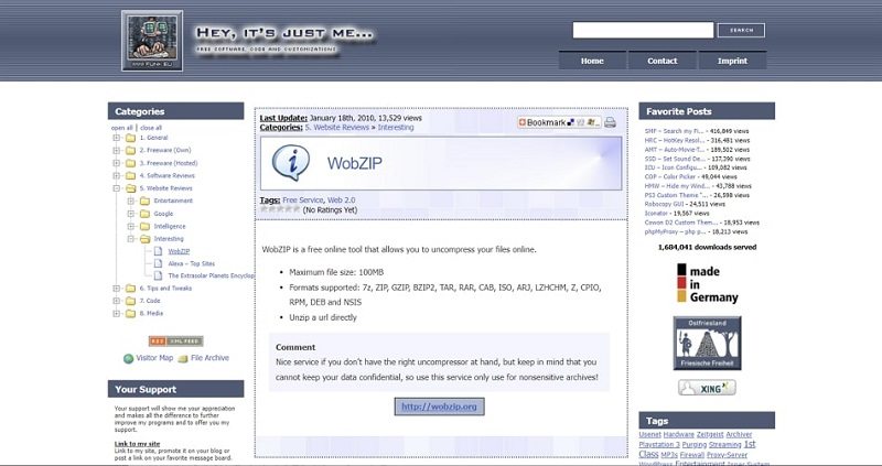 wobzip online rar extractor